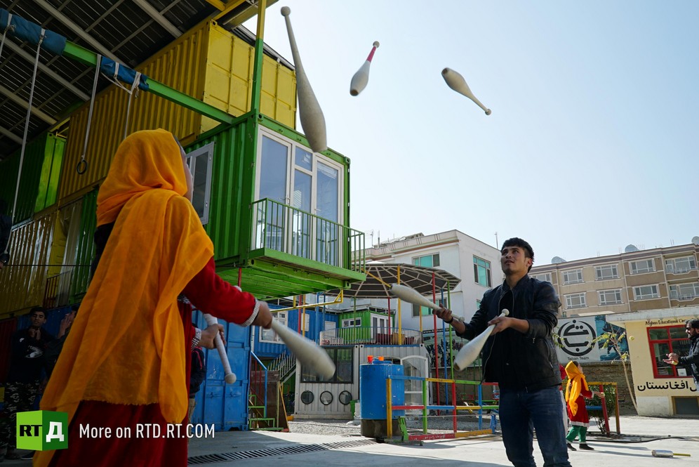 Mobile Mini Circus for Children in Afghanistan gives children hope and the joy of childhood